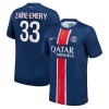 Virallinen Fanipaita Paris Saint-Germain Zaire Emery 33 Kotipelipaita 2024-25 - Miesten